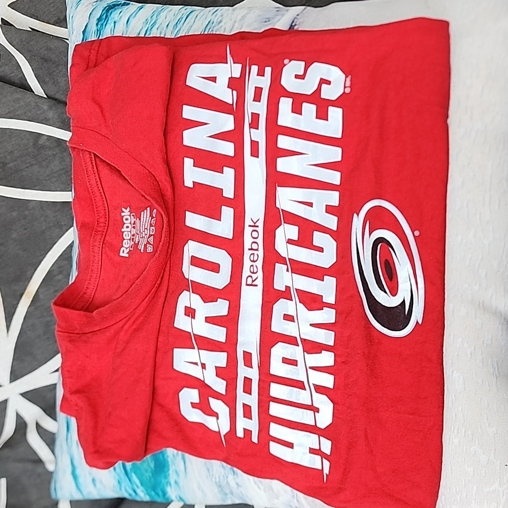 Reebok Red Carolina Hurricanes Short Sleeve Team T-Shirt